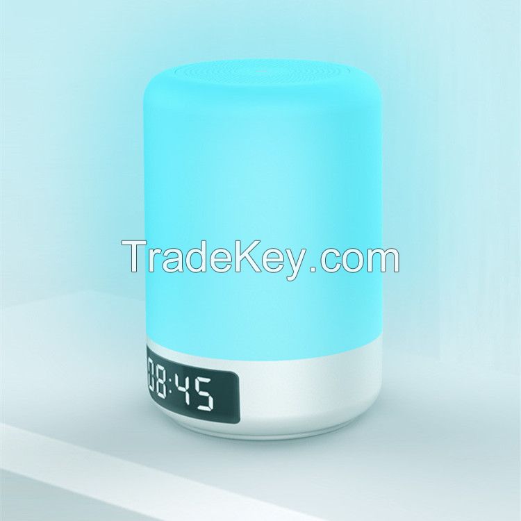 5W change color , dimmable LED bluetooth speaker lamp clock alarm desk