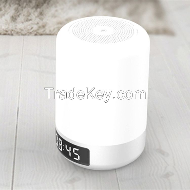 5W change color , dimmable LED bluetooth speaker lamp clock alarm desk