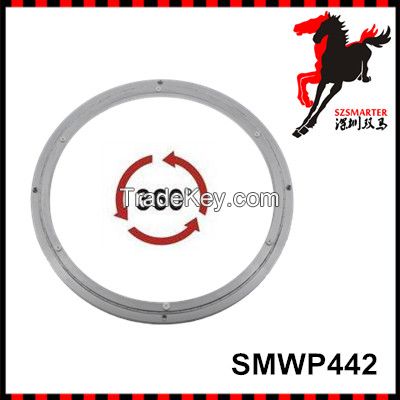 High Quality 17.4inch Low-Noise Aluminum Lazy Susan Bearing, Swivel Plate, Turntables, Load Capacity 180kgs, Silver Color