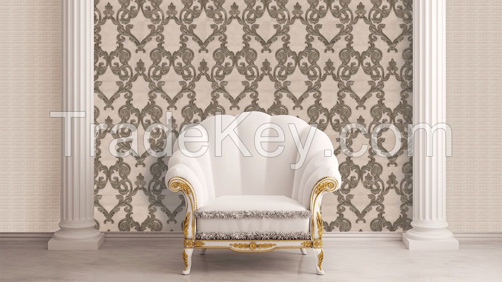 Vinyl Wallpaper Pvc Wallcovering 106cm width Turkey-Venezia