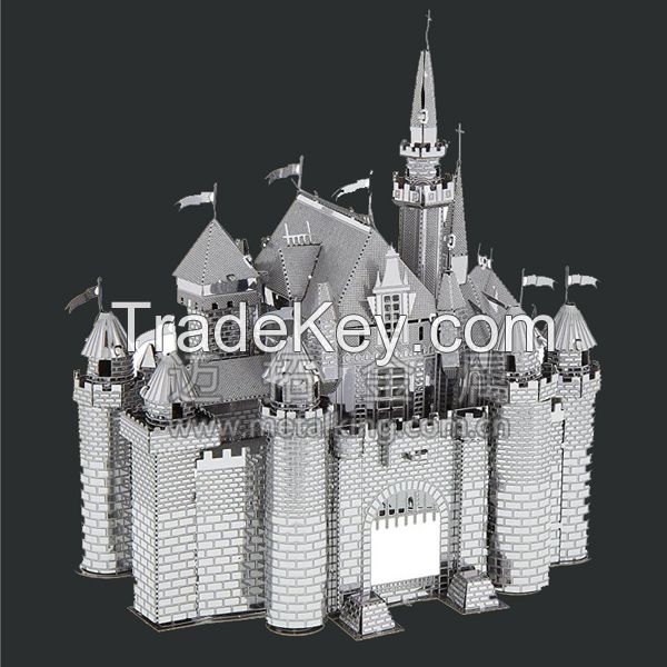 stainless steel Disney Sleeping Beauty Castle 3D jigsaw