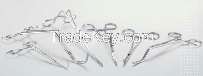 Cardiovascular Surgery Instruments included vascular clips scissors forceps and needle High Quality Stainless Steel.