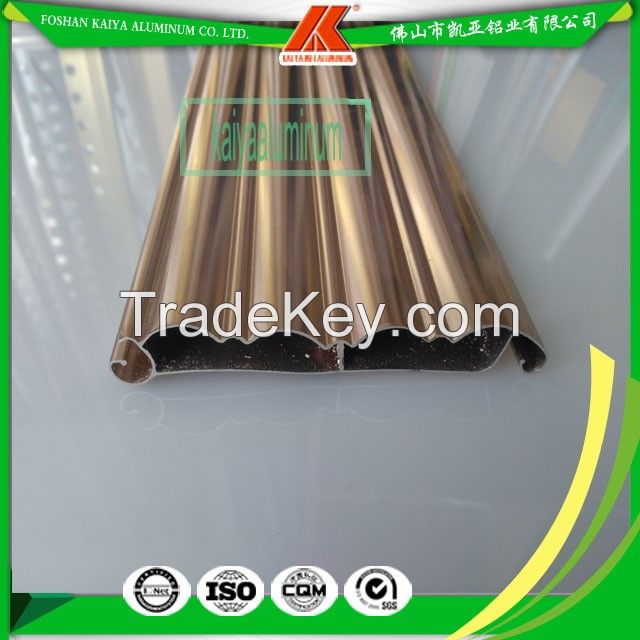 Rose Gold Aluminum Interior Roller Shutter Slat For Garage Door