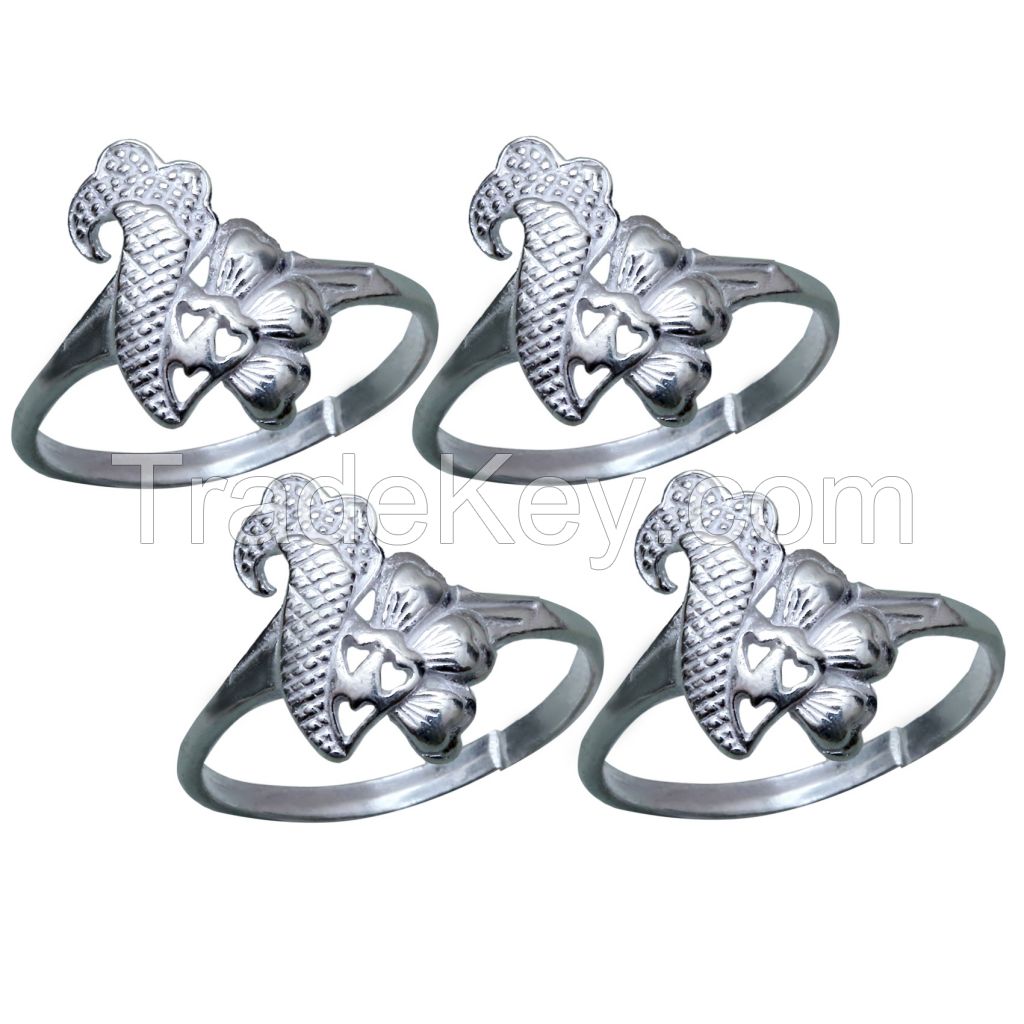 Aman cute Party Wear Silver Toe Ring