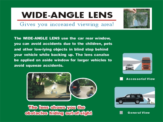 wide-angle rear window lens