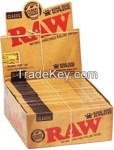 RAW Rolling Papers For Sale, classic & organic king size rolling papers