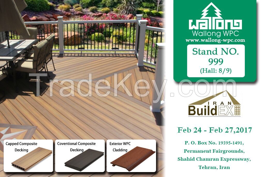 WPC Wood plastic composite decking for garden deck in Iran Buildex