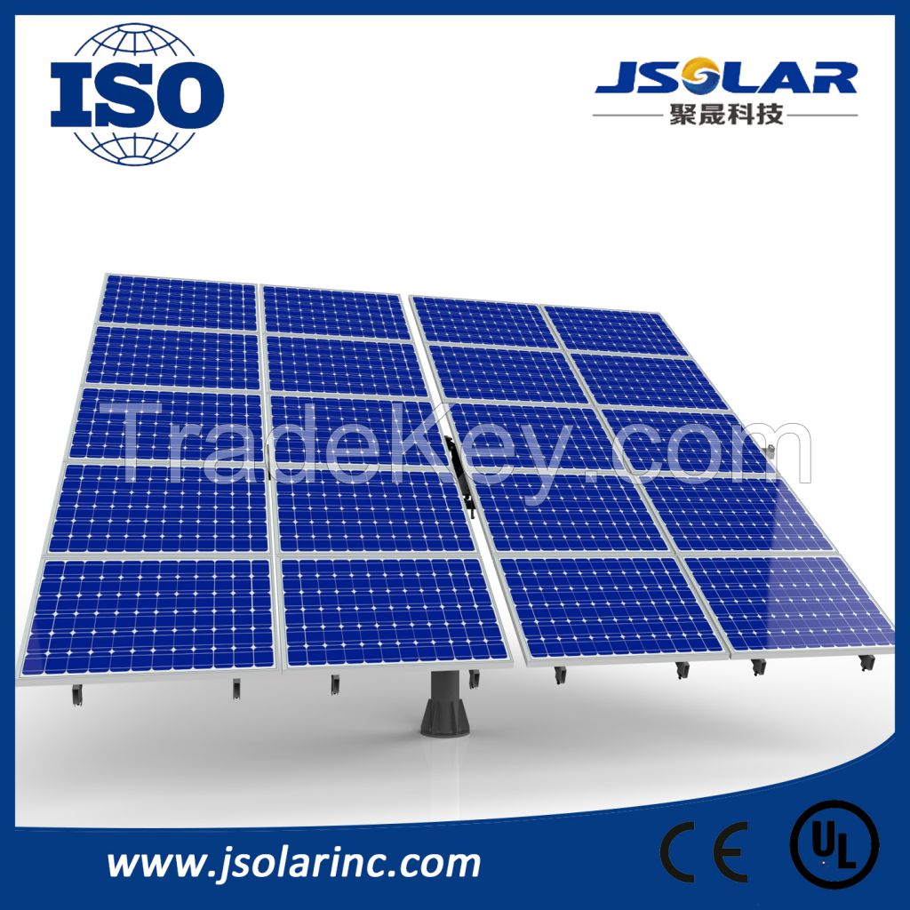 Best price PV solar tracker azimuth one-pole automatic sun tracking system 5kW