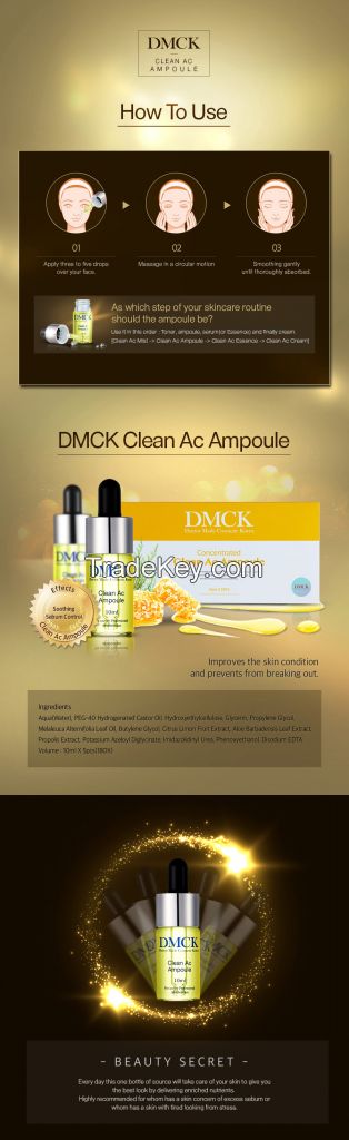 DMCK Clean Ac Ampoule - best selling anti acne treatment for problem skin