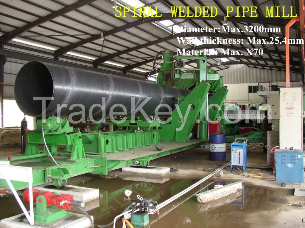 spiral welded pipe mill