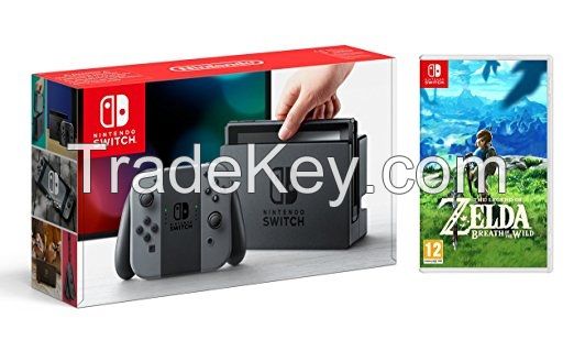 Free Shipping For Nintendo Switch - 32GB Gray Console 20 GAMES(w/ Neon Red/Neon Blue Joy-Con)With Zelda Wild BUY 5 GET 1 Free