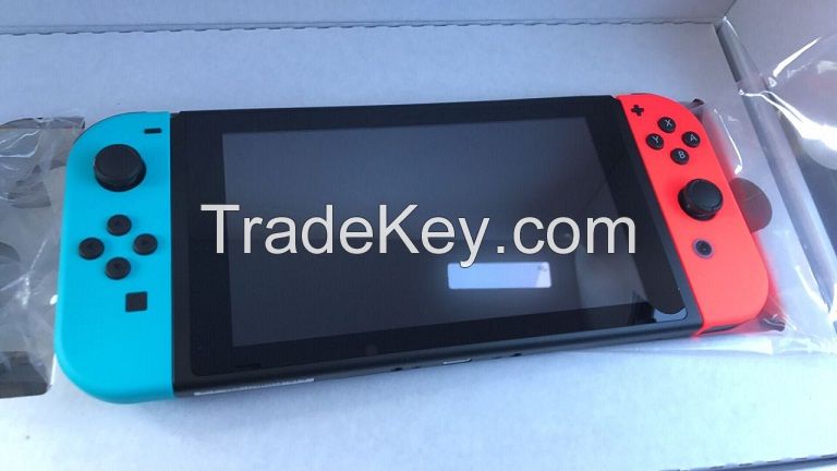 Free Shipping For Nintendo Switch - 32GB Gray Console 10 GAMES(w/ Neon Red/Neon Blue Joy-Con) BUY 5 GET 1 Free