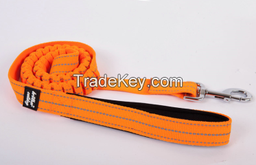 New product Elastic shock damped Dog leash with spring rope release power