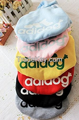 Pet Dog Clothes Coat Soft Cotton Adidog Clothing 7 Colors Small Size S M L Xl XXL Dog Jacket