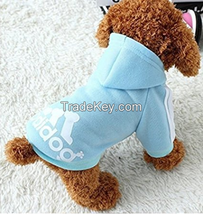 Pet Dog Clothes Coat Soft Cotton Adidog Clothing 7 Colors Small Size S M L Xl XXL Dog Jacket