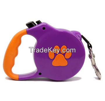 Adjustable size Retractable Dog Leash - Ribbon Lead for Training, Backyard Use and Walking Dogs - Easy to Grip Handle - Pet Training