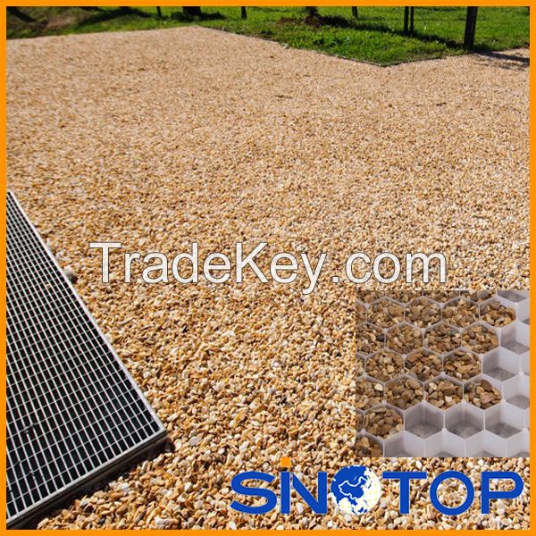 Gravel paving stabilizer