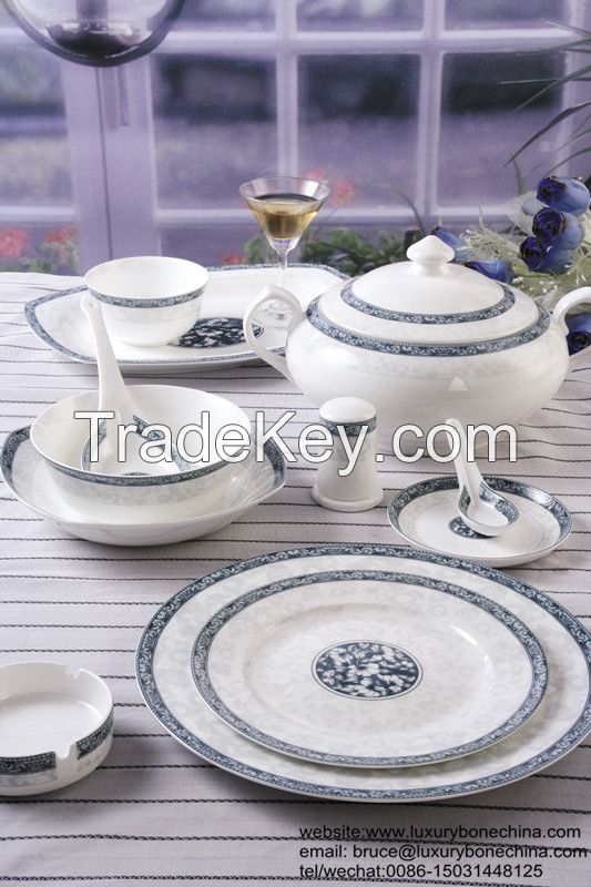 Flower Bone China Dinner Set 16pcs 48pcs 61pcs 85pcs