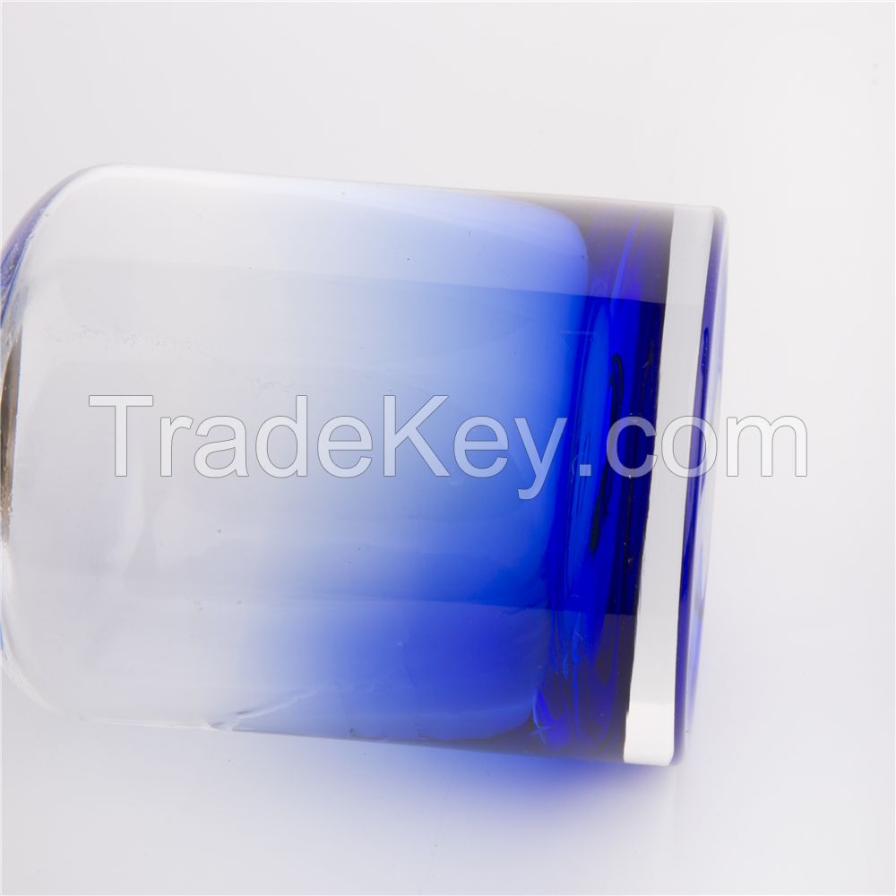 Decoration 805g blue colorful simple style import glass vase