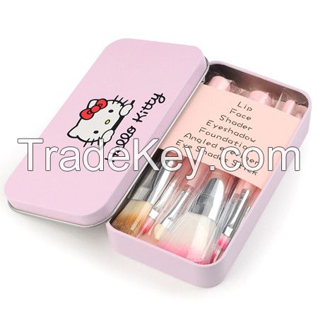 Hello Kitty 7 Piece makeup brush Set