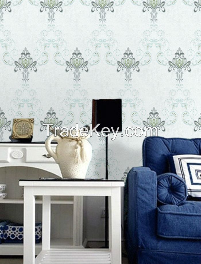 waterproof jacquard simple  seamless wall fabric textile wallpaper household wallcovering for decoration