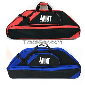 Blue large size bow and arrow set bag for compound bow and arrow carrying hunting compound bow case