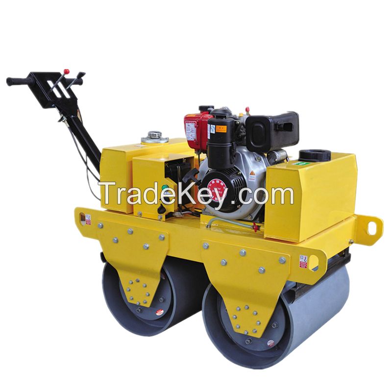 Small Handle double drums hydralic vibratory road roller