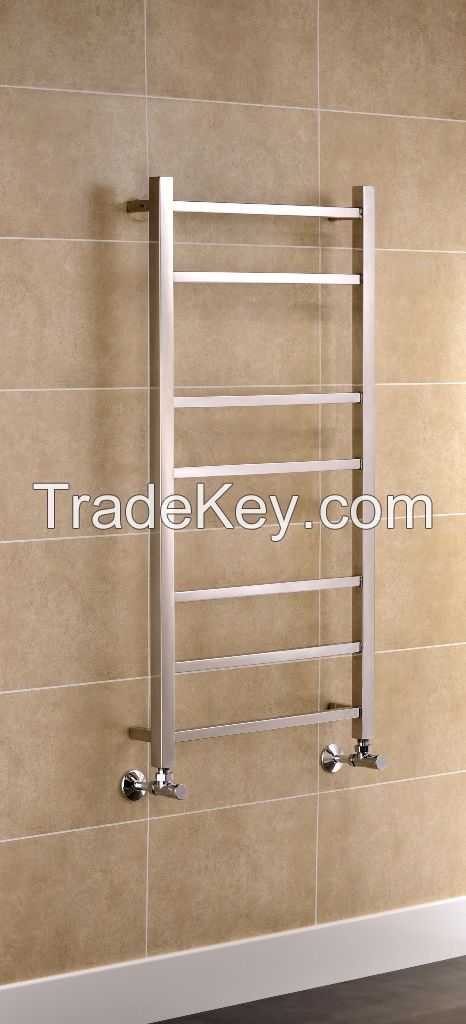 Towel Warmer, Design Radiator- Steel, Stainless Steel, Brass