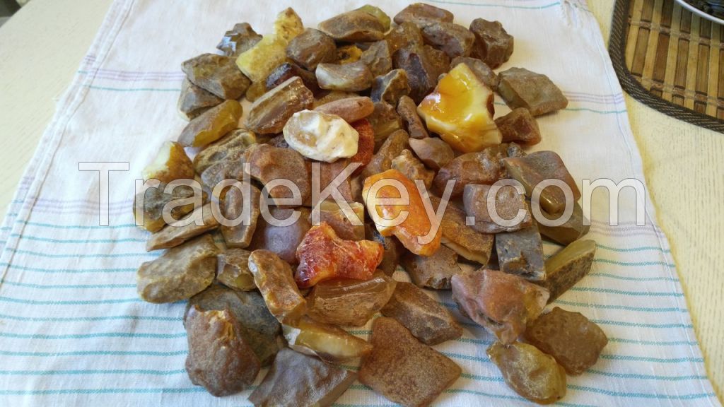 NATURAL BALTIC RAW AMBER MATERIAL 50-100 gr