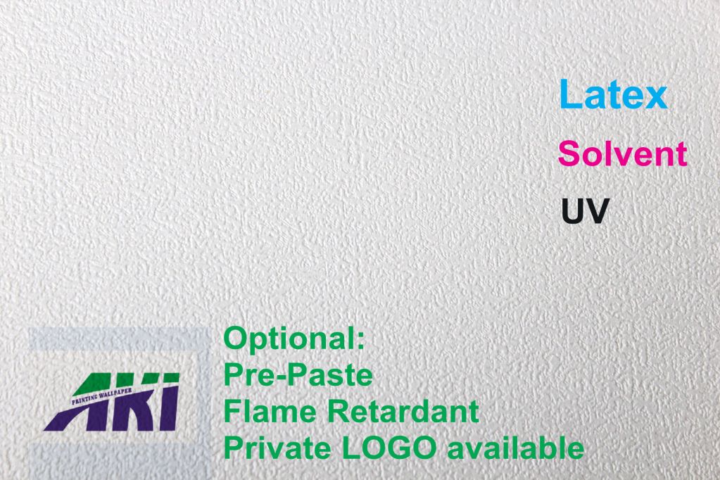 Vinyl Self-adhesive Rough Skin Texture Latex Eco-solvent UV Inkjet Printing Wallpaper