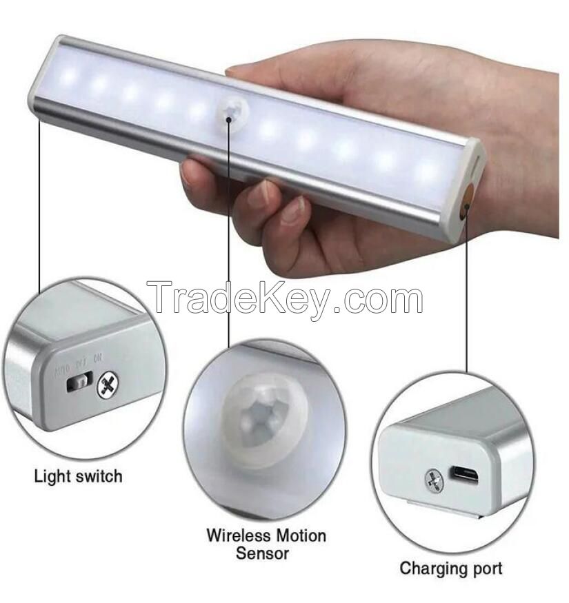 PIR Wireless 10 LED Motion Sensor Light, LED sensor lighting, wardrobe sensor lighting, move sensor lighting