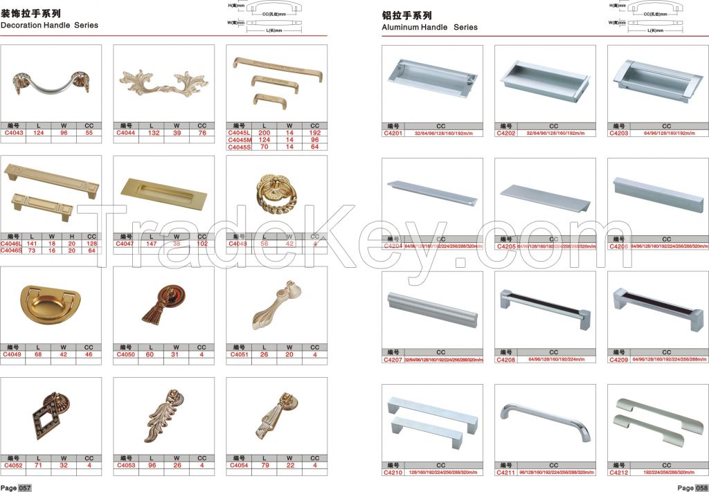 Zinc alloy handle knob kitchen handle cabinet handle furniture handle