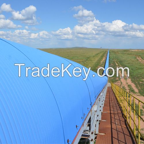 long distance horizontal curve belt conveyor