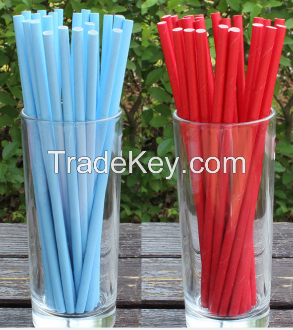 Biodegradable Paper Straws Solid Colors | Bulk Paper Straws for Concessions, Smoothies, Juice, Crafts, Party Supplies, Decorations