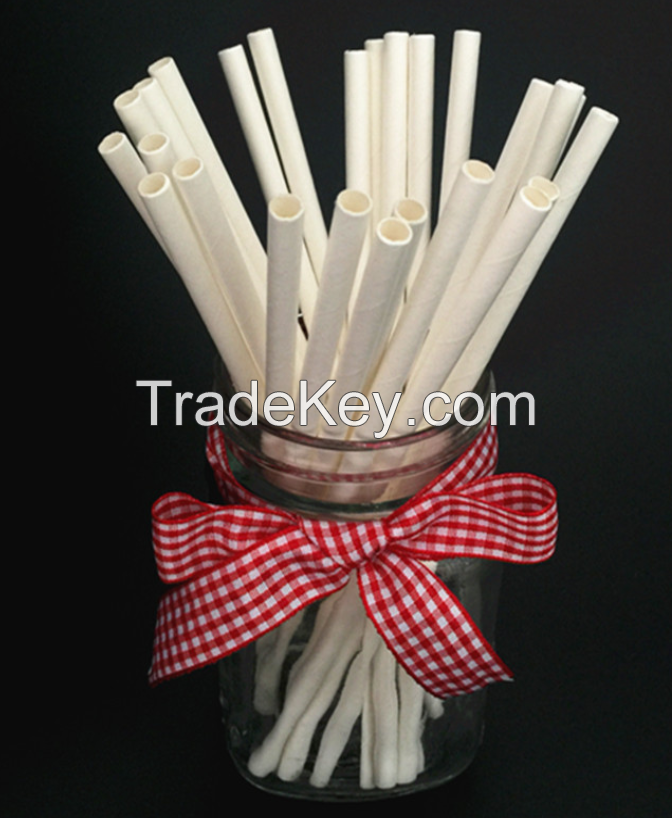 Biodegradable Paper Straws Solid Colors | Bulk Paper Straws for Concessions, Smoothies, Juice, Crafts, Party Supplies, Decorations