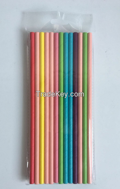 Biodegradable Paper Straws Solid Colors | Bulk Paper Straws for Concessions, Smoothies, Juice, Crafts, Party Supplies, Decorations