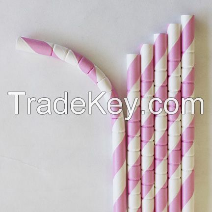 Wholesale 100% Biodegradable Bendable Paper Straws