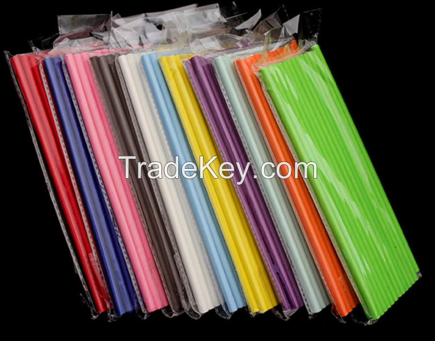 Biodegradable Paper Straws Solid Colors | Bulk Paper Straws for Concessions, Smoothies, Juice, Crafts, Party Supplies, Decorations