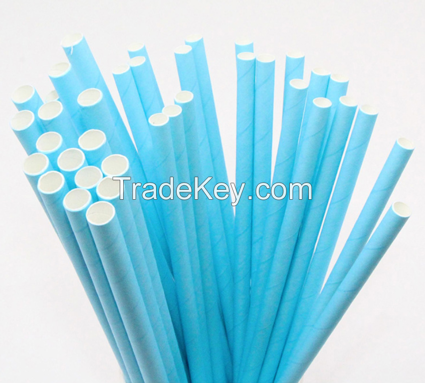Biodegradable Paper Straws Solid Colors | Bulk Paper Straws for Concessions, Smoothies, Juice, Crafts, Party Supplies, Decorations