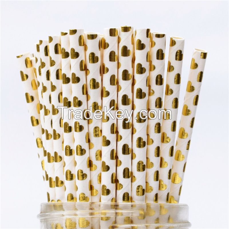 Decorative Paper Straws Summer Party Drinking Straws for Hawaiian Birthday Wedding Party Decoration