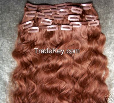 pure human remy clip in hair extensions