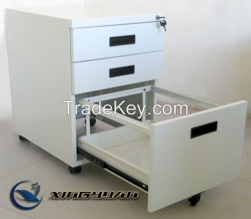 Mobile 3 drawer filing cabinet bedroom beside cabinet portable steel locker