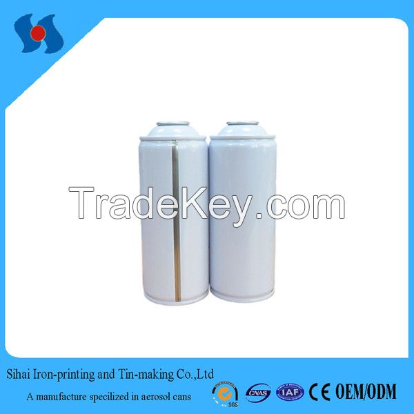 Diam.65mm Empty White Coating Aerosol Spray Tin Can