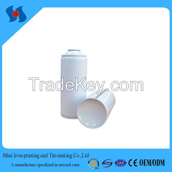 Diam.65mm Empty White Coating Aerosol Spray Tin Can