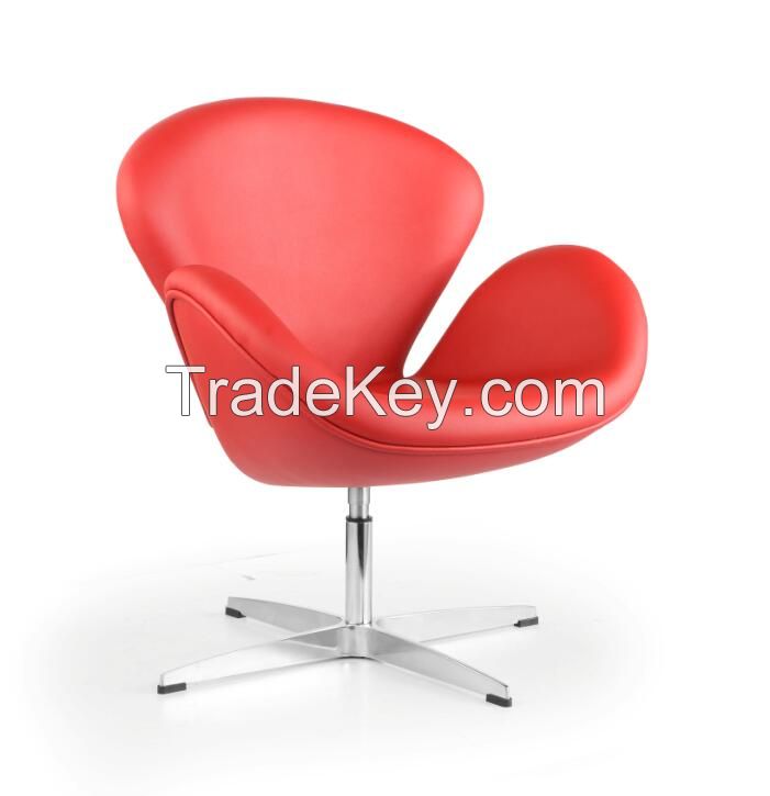swan chair, leather Fabric upholstery leisure chair, various color avai