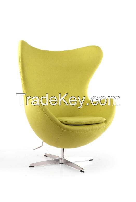 egg chair, leather Fabric upholstery leisure chair, various color avai