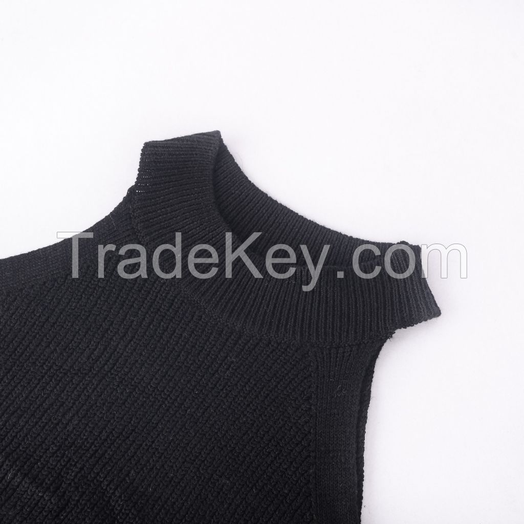 Women's Sweater Vests Sleeveless Solid Slim Round Neck Elastic Sweater Tank Tops for Women Summer