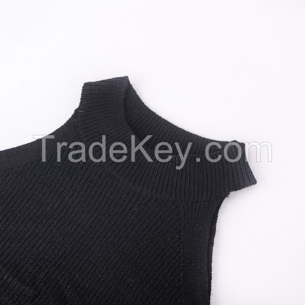 Women's Sweater Vests Sleeveless Solid Slim Round Neck Elastic Sweater Tank Tops For Women Summer