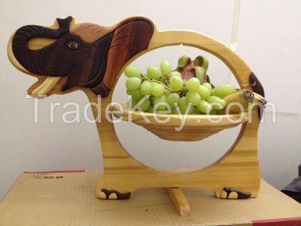 Wooden Fruit Basket Craft - Animal shape