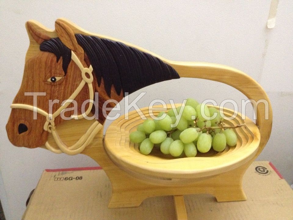 Wooden Fruit Basket Craft - Animal shape